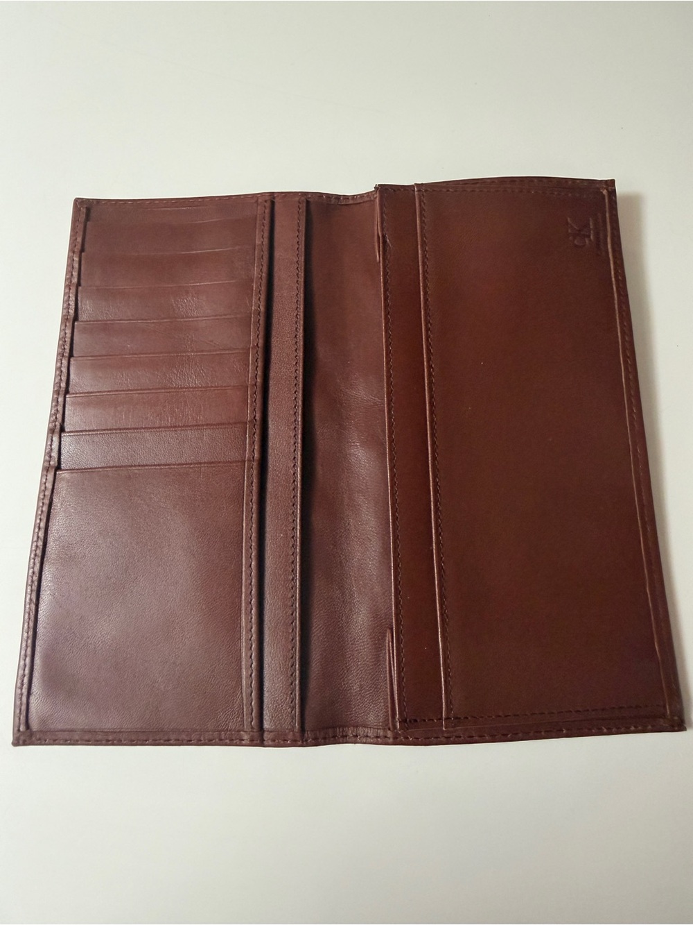 Calvin Klein Brown Leather Men's Card holder/travel organizer